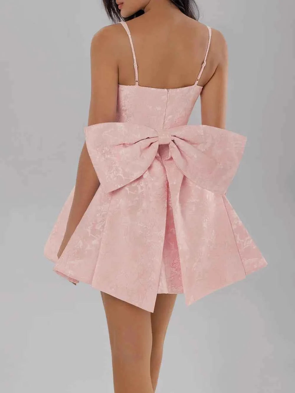 Glam Satin Cami Dress – Elevate Your Elegance with a Chic Bow