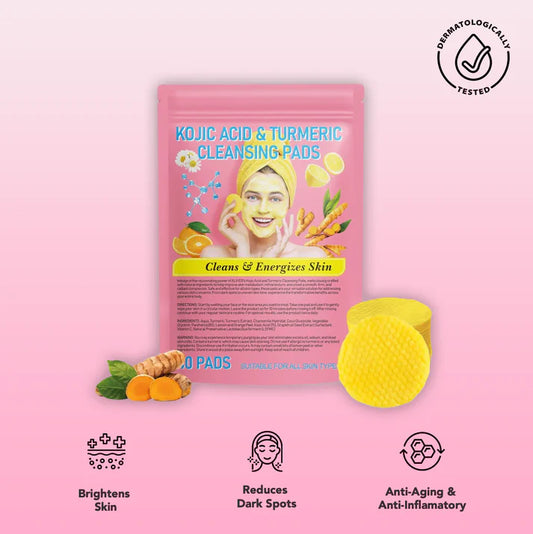 "O Natural Beauty Brightening Turmeric & Kojic Acid Cleansing Pads"