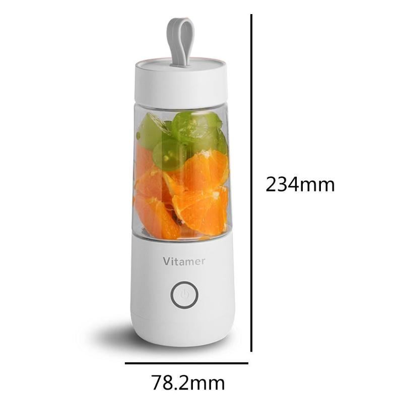 FreshBlend 350: Portable USB Rechargeable Blender & Juicer – Smoothies, Slushies & More