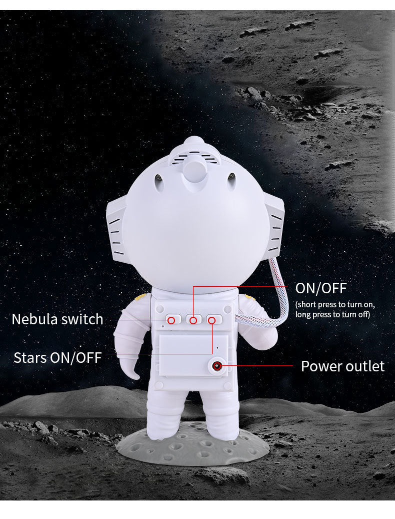 Astronaut Galaxy Star Projector - LED Starry Sky Night Light for Bedroom & Home Decor, Relaxing Gift Idea