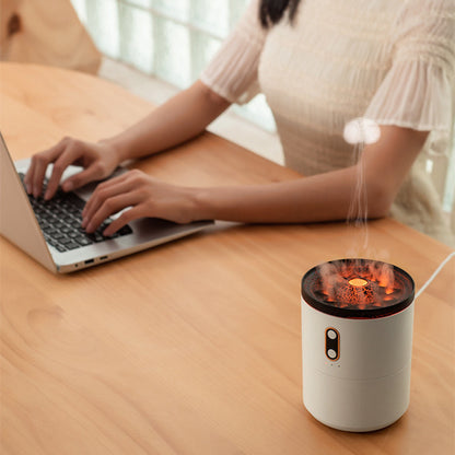 Flame Aroma Diffuser & Humidifier | USB Portable Night Light