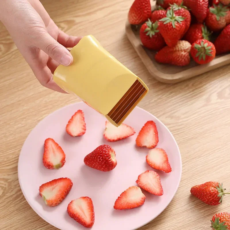 QuickSlice: Multi-Function Stainless Steel Fruit & Veggie Slicer – Egg, Strawberry, Banana Cutter