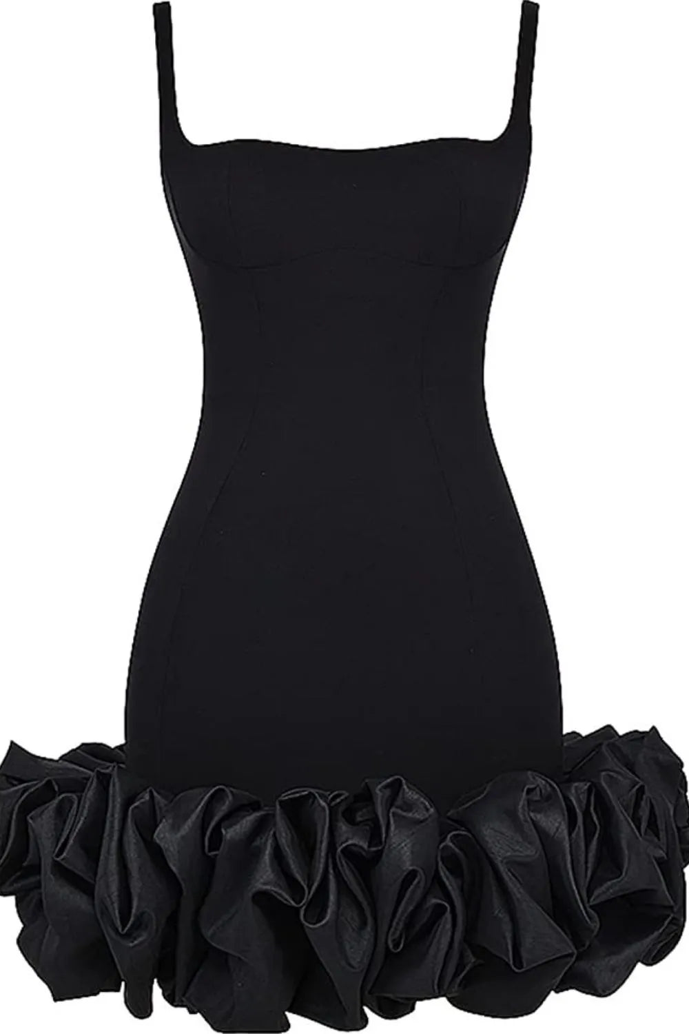 Elegant mini dress with sleeves and body-sculpting fit