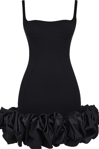 Elegant mini dress with sleeves and body-sculpting fit