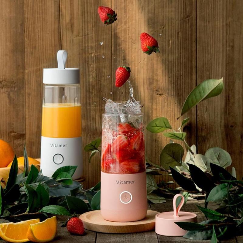 FreshBlend 350: Portable USB Rechargeable Blender & Juicer – Smoothies, Slushies & More