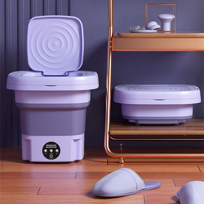 Ultra-Compact Retractable Folding Washing Machine – Wash Anywhere, Anytime! 🚀🧼