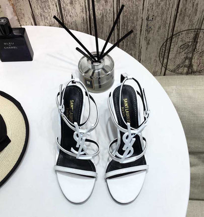 Luxury stiletto sandal with ankle strap  