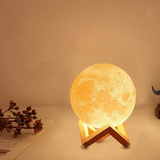 3D Printing Moon Night Table Lamp Chinese Valentine's Day Gift