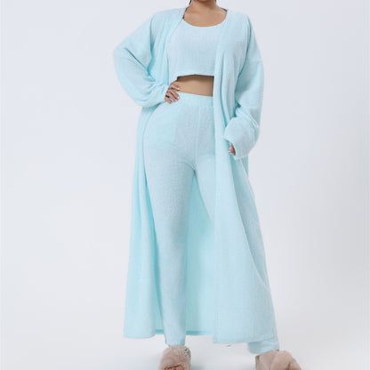 "3-Piece Cozy Lounge Set – Soft, Warm & Stylish Pajama Set for Women"