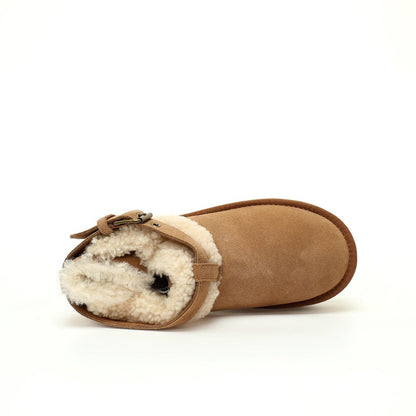 UGG Ultra Mini Belted Platform Boots – Chestnut Suede Side View
Women’s UGG Ultra Mini Belted Platform – Front and Back
Chestnut Suede UGG Ultra Mini with Platform Sole
