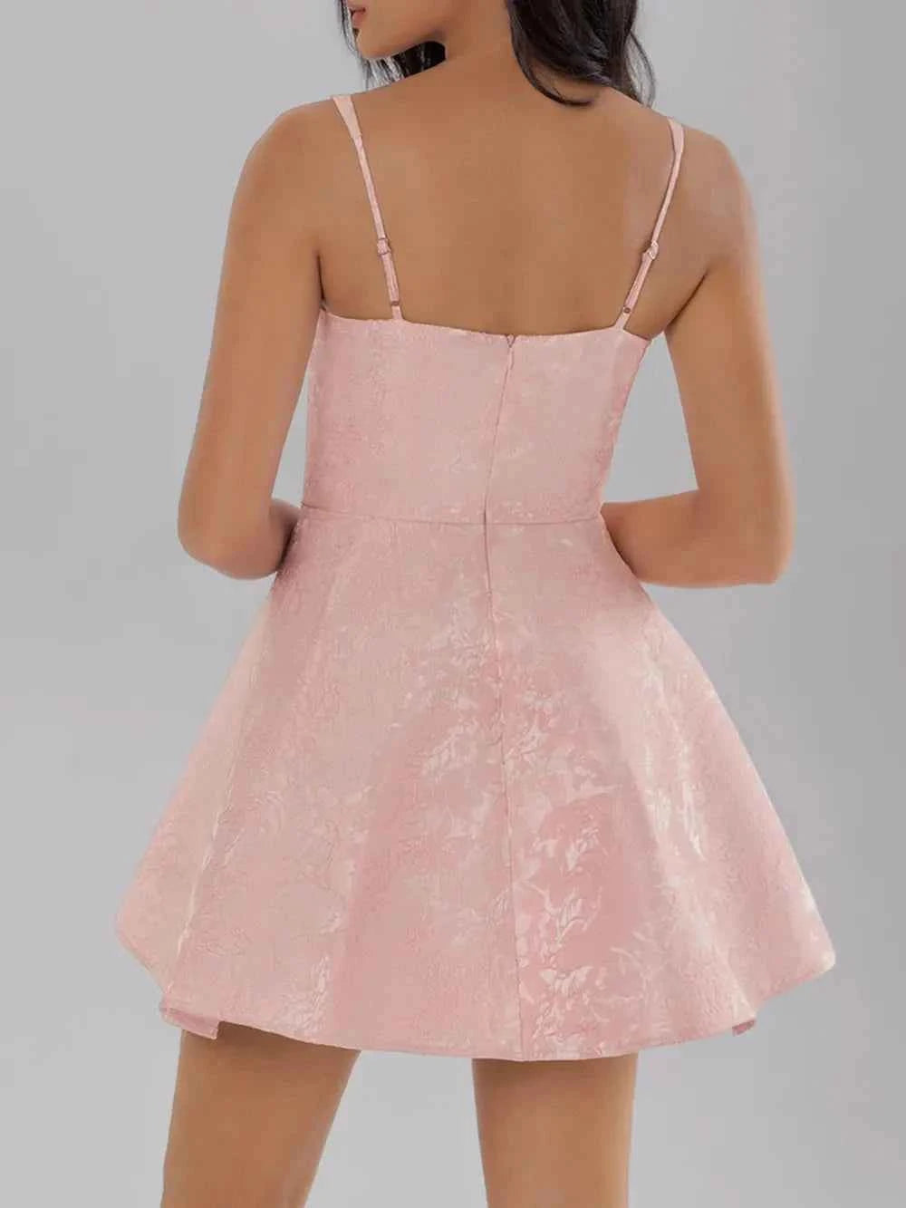 Glam Satin Cami Dress – Elevate Your Elegance with a Chic Bow