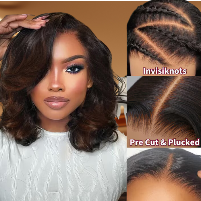 Ombre Spiral Curls Lace Front Wig – Effortlessly Stunning Style Ready to Wear!