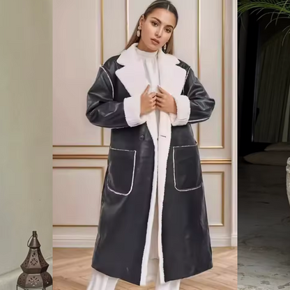 Valentina Leather Fur Coat