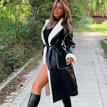 Valentina Leather Fur Coat