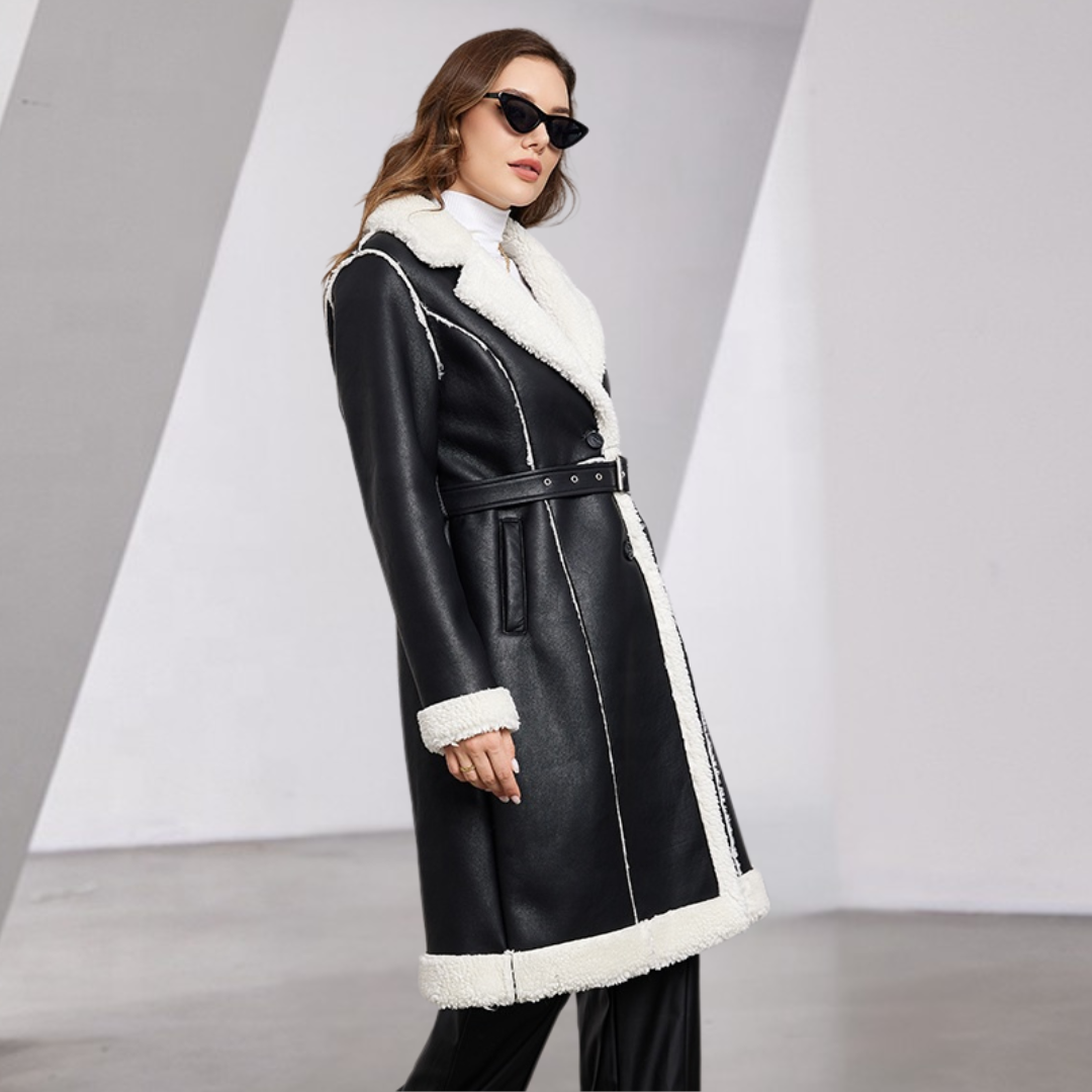 Valentina Leather Fur Coat