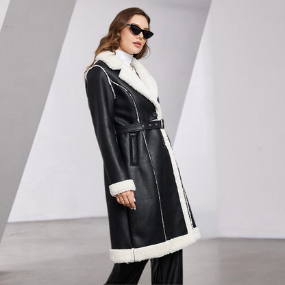 Valentina Leather Fur Coat