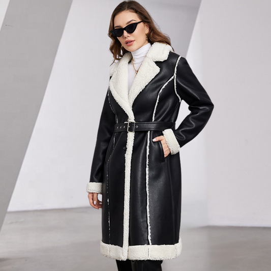 Valentina Leather Fur Coat