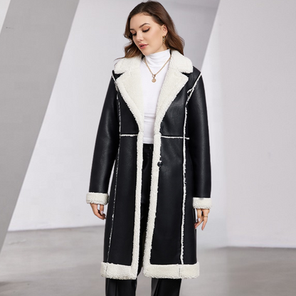 Valentina Leather Fur Coat