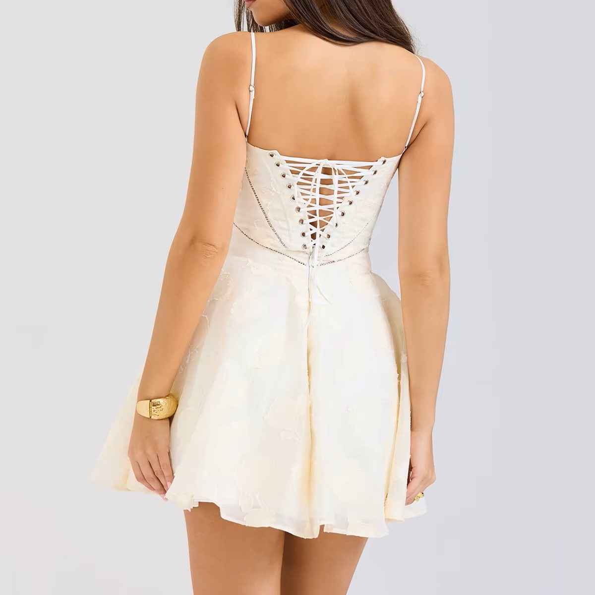 Elevate Your Style with Our Elegant Backless Lace Dress