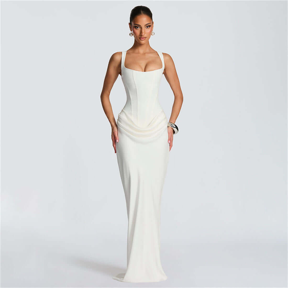 The Celina Maxi Dress Burgundy
