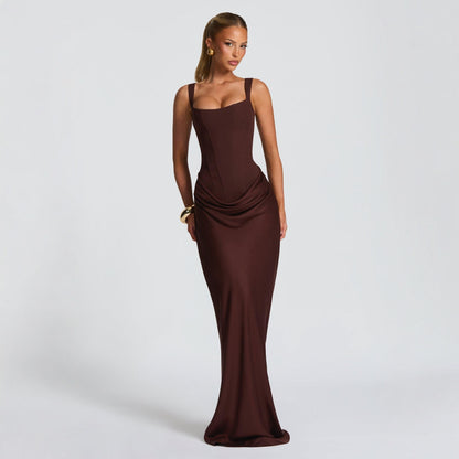 The Celina Maxi Dress  Burgundy