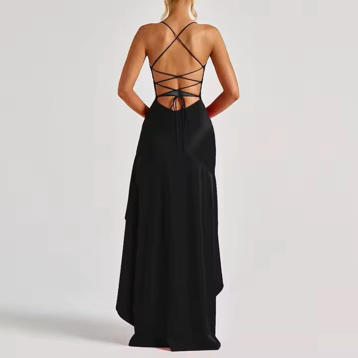 Close-up of fabric detail on Glam Flow Dress