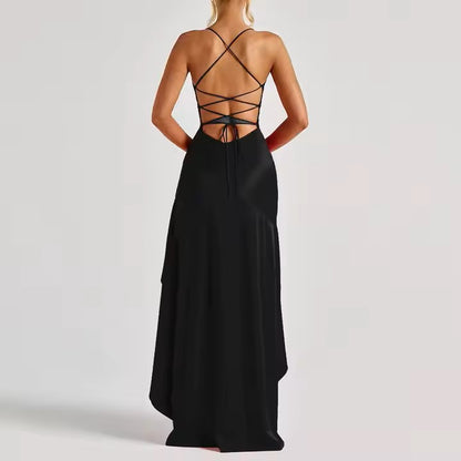 Close-up of fabric detail on Glam Flow Dress