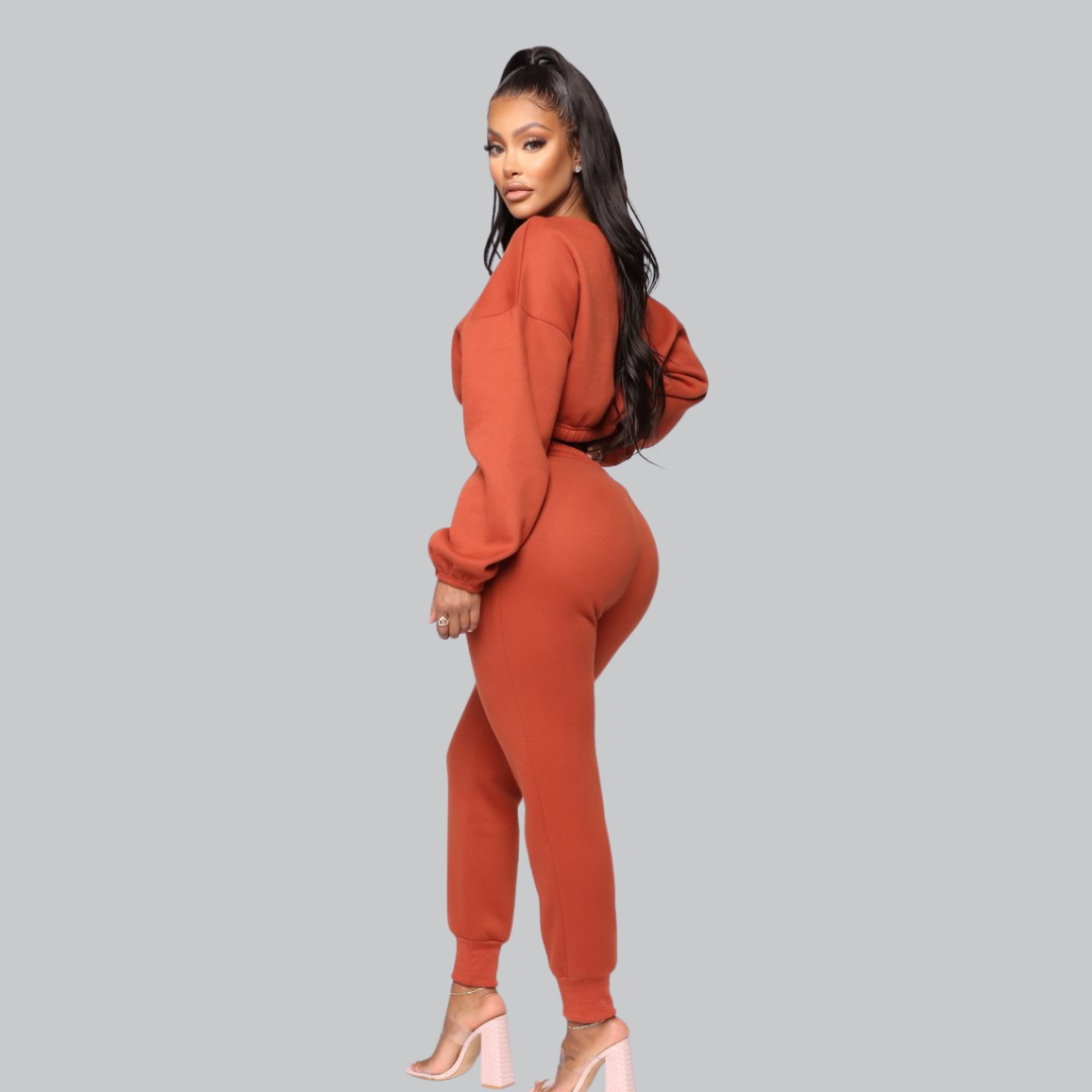 Sofia Cozy Oversized Sweatshirt – Soft Cotton Blend Loungewear for Women