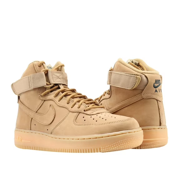 Nike Air Force 1 '07 PRM QS Mid Flax sneakers side view  