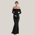 Elena Lace Strapless Hollow Out Maxi Dress – Front View