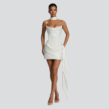 Isla Ivory – Elegant Mini Dress