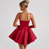 Scarlett Red Mini Dress – Spaghetti Strap Party Outfit
Sexy Slim A-Line Red Mini Dress for Women
Elegant Red Cocktail Dress – Front View

