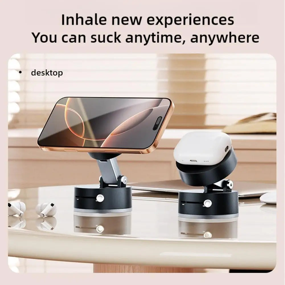 2-in-1 Magnetic Suction Phone Holder | Foldable & Multi-Use