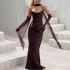 elegant backless maxi dress