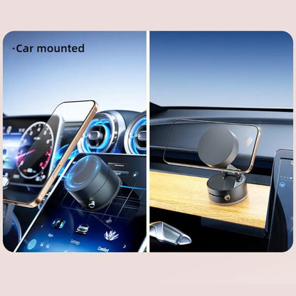 2-in-1 Magnetic Suction Phone Holder | Foldable & Multi-Use