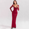 Isabella White Satin Corset Maxi Dress – Elegant women's evening and bridal gown

