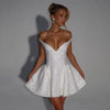 Aurora Ivory Mini Dress – Elegant White Party & Cocktail Dress
