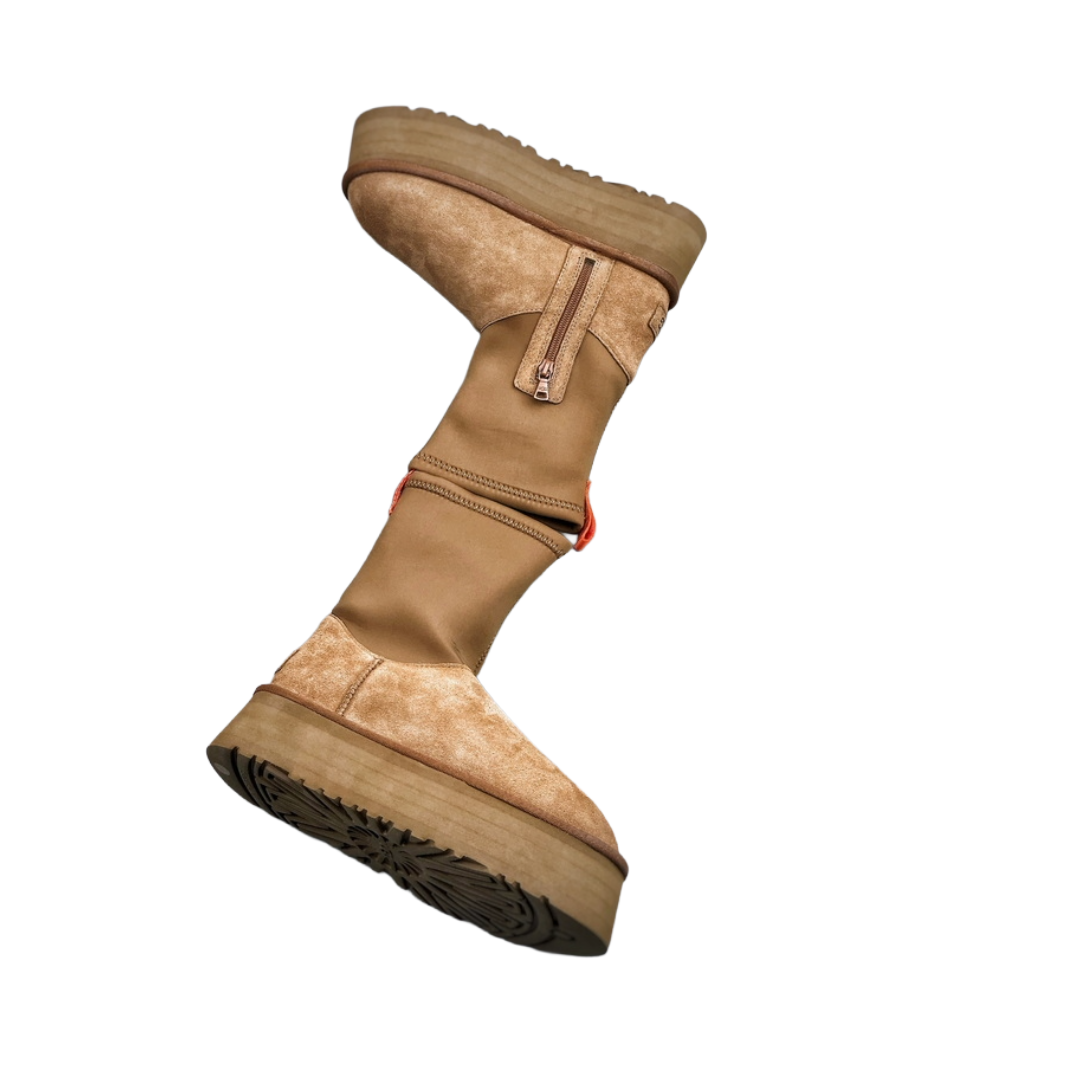 Women's Boots, Classic Dipper Boot, Suede Platform Boots, Winter Fashion, Fall Boots, Cozy Ankle Boots, UGG Style Boots, Women's Footwear, Casual Boots, Trendy Winter Shoes
