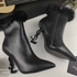 YSL Étoile Noir Black Leather Designer Heels for Women – Elegant Luxury Shoes by Yves Saint Laurent
