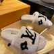 Luxury shearling fur mules for women available in multiple colors and styles