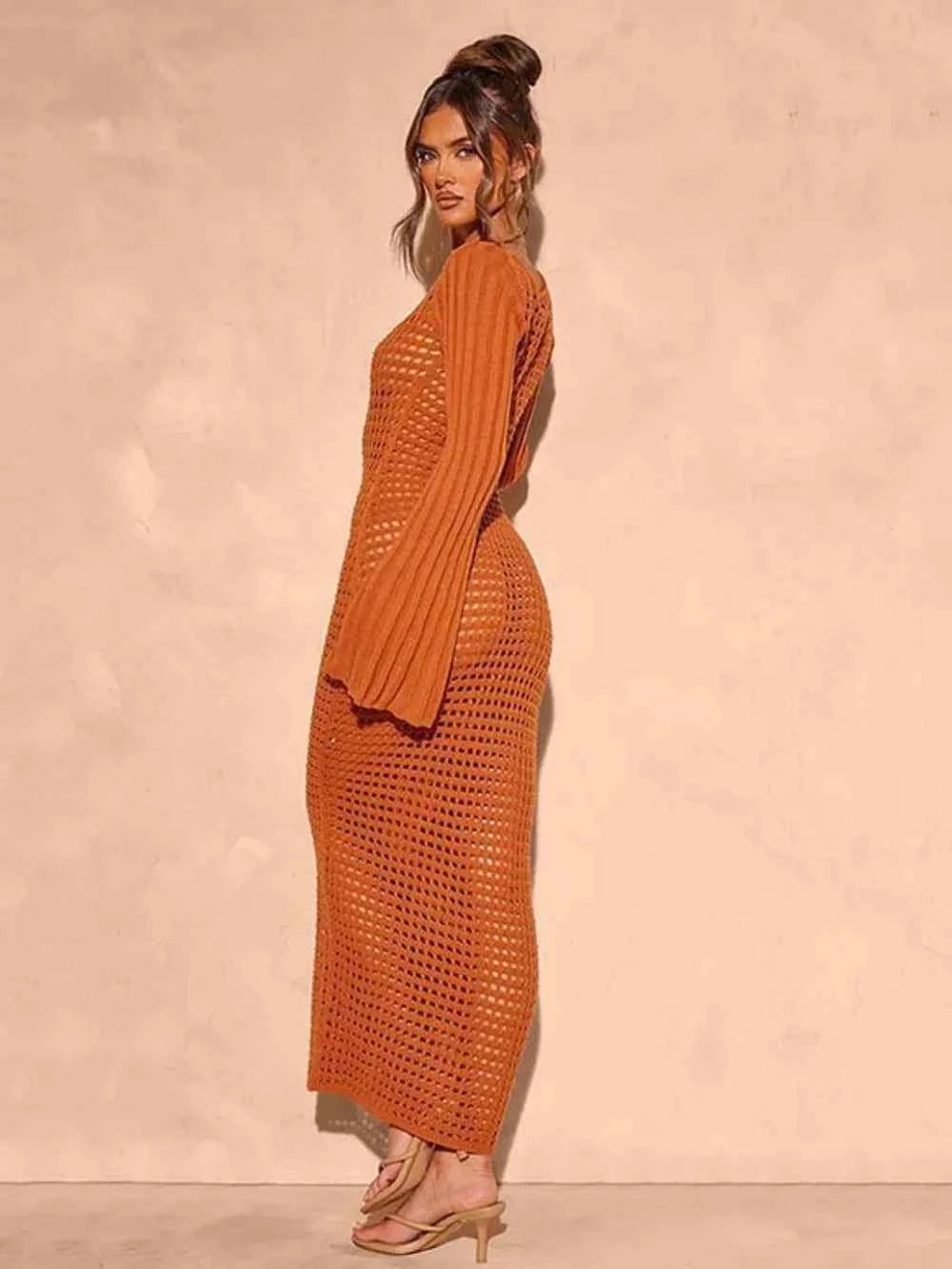 Chic Openwork Cover-Up Dress: Elevate Your Style with Effortless Elegance