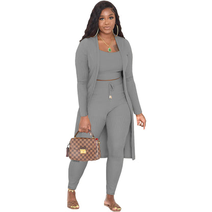 "Elegant Inverness Suspender Vest Suit – Chic & Sophisticated Workwear"