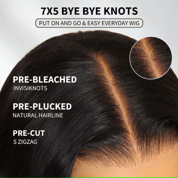 Front view of ODI-ONE LYNEÉ chestnut ombre yaki wig – 7x5 lace closure