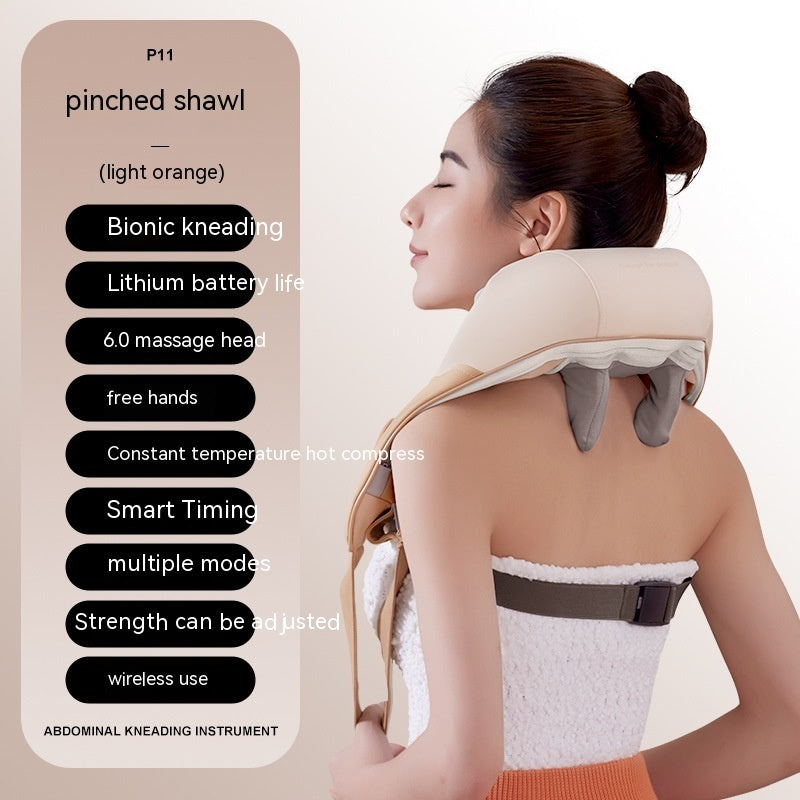 "TheraClip™ Rechargeable Neck & Shoulder Massager – Deep Kneading & Heat Therapy"