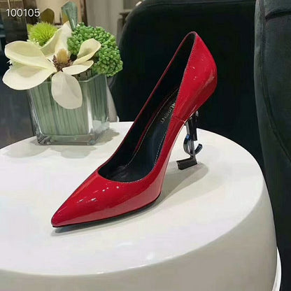 YSL Celeste red mid-heel sandal – elegant and bold