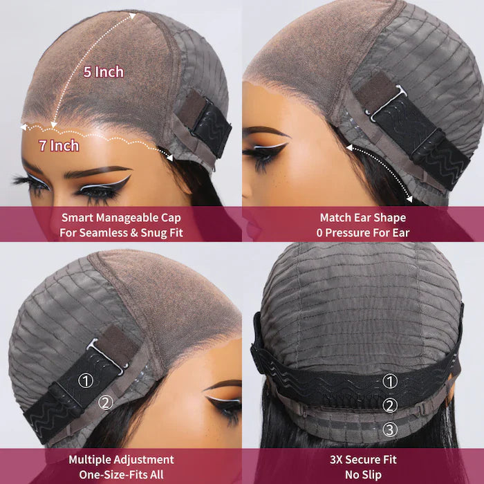 7x5 Reddish Brown Body Wave Wig