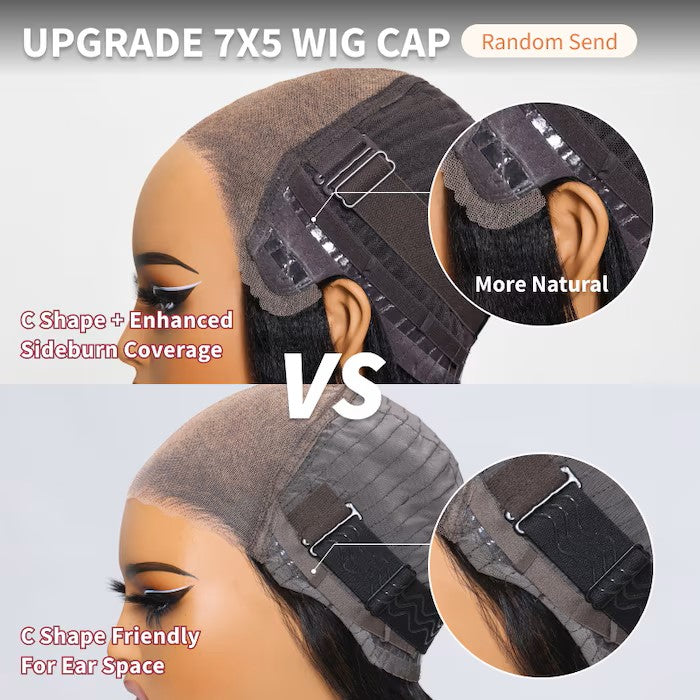 "7x5 Reddish Brown Body Wave Glueless Wig – Pre-Bleached Knots, Easy Wear & Go!"