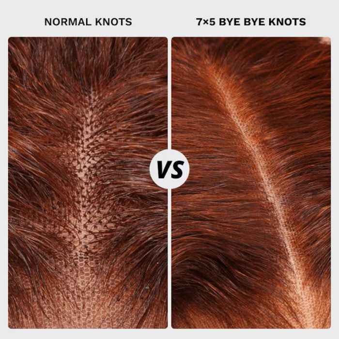 7x5 Reddish Brown Body Wave Wig – Pre-Bleached Knots, Easy Wear &amp; Go!"