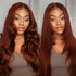 7x5 Reddish Brown Body Wave Wig – Pre-Bleached Knots, Easy Wear & Go!"