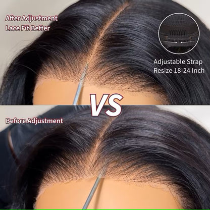 Front view of ODI-ONE LYNEÉ chestnut ombre yaki wig – 7x5 lace closure